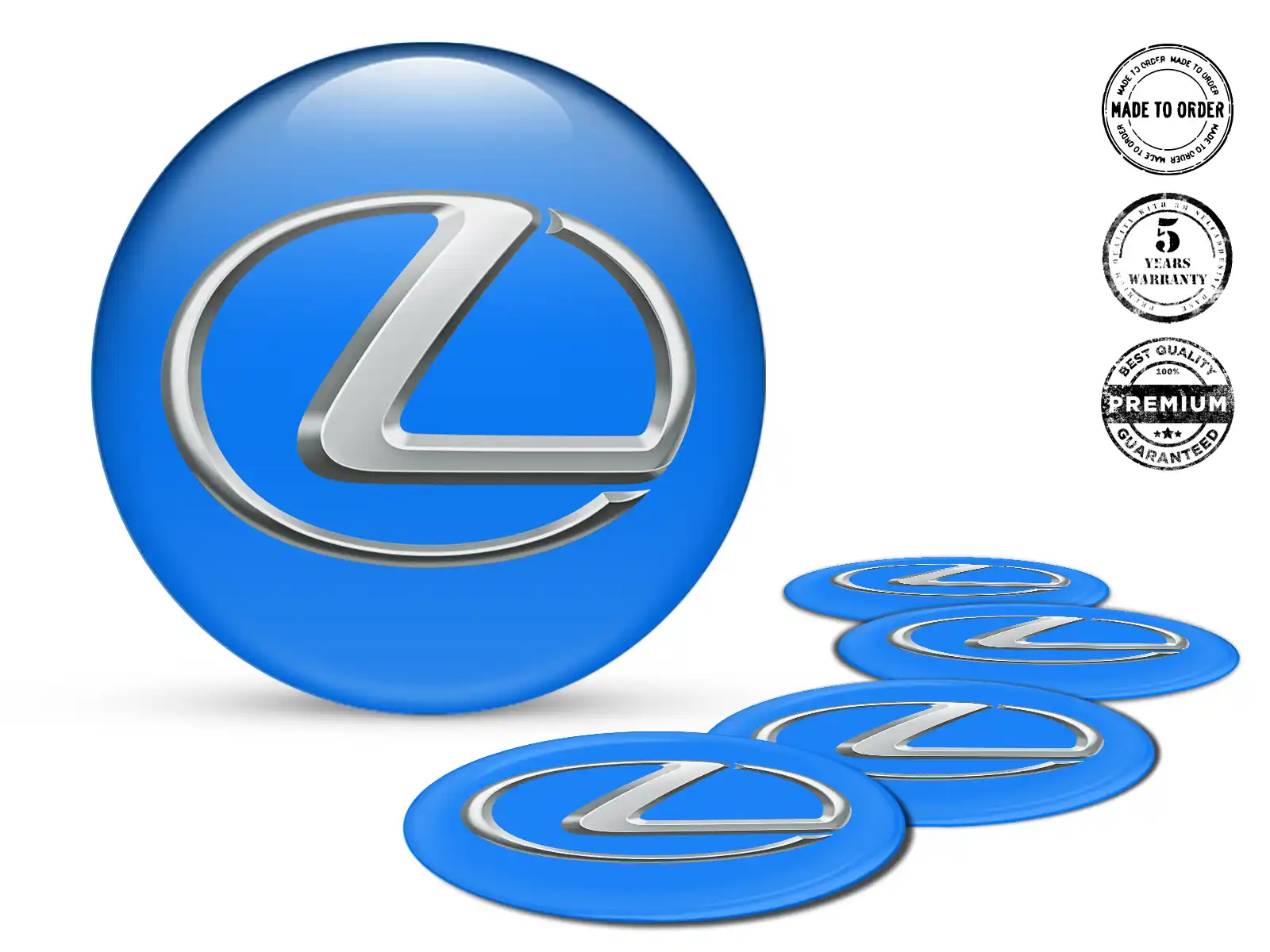Lexus Pegatina Silicona Variante Insignias de Rueda